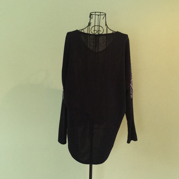 Pink Owl Black and Cream Top - Picture 4 of 5